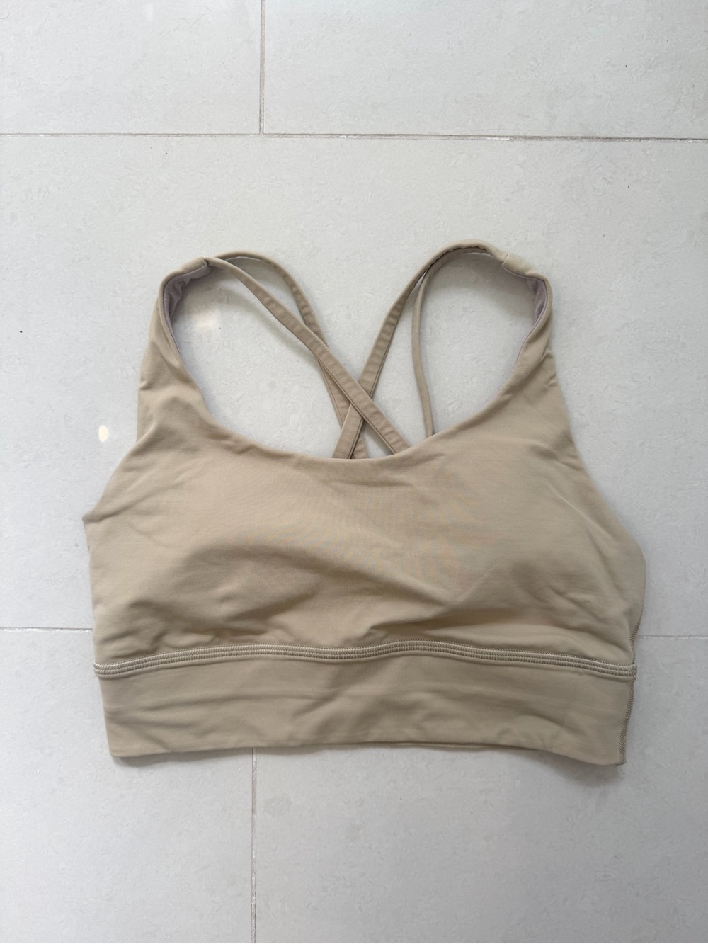 Lululemon Nude Cross-Back Sports Bra